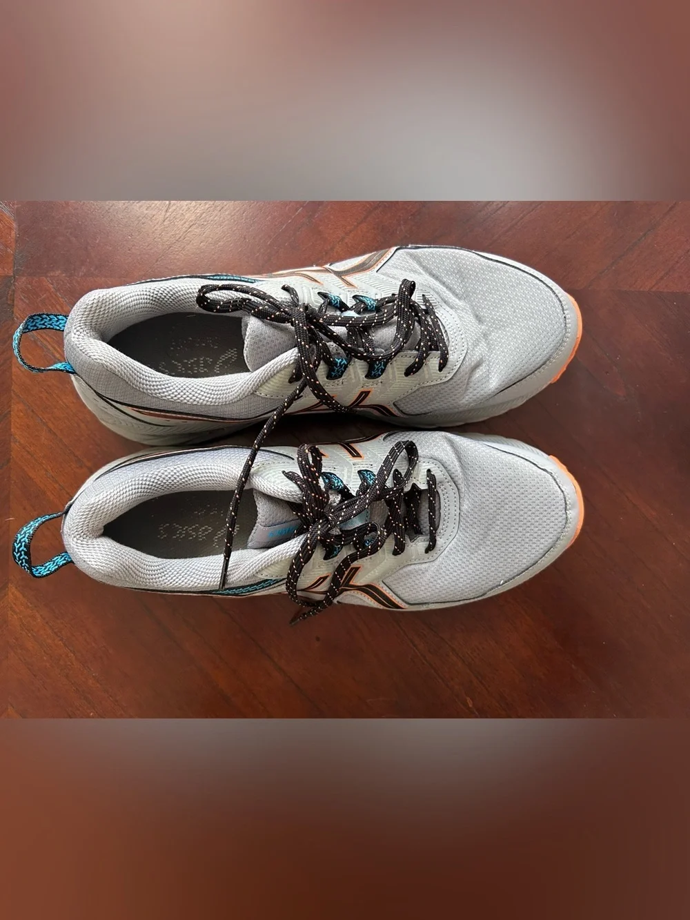 Asics Gray and Orange Men's Sneakers size 10
